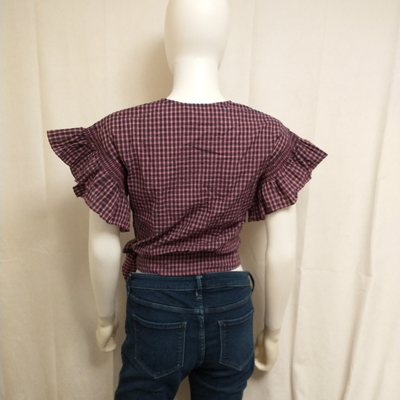 Madewell Checkered Crop Top - Picture 10 of 11